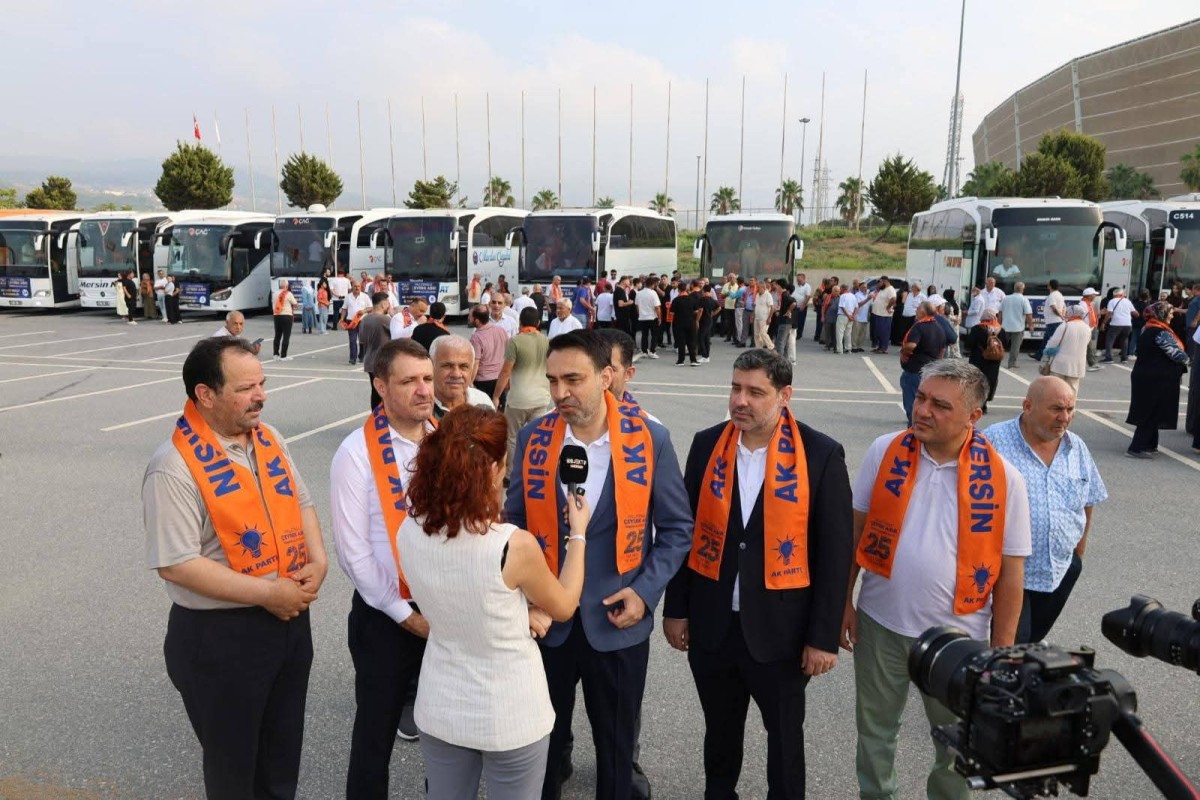 AK Parti Mersin Teşkilatı 25. Yıl Kutlamaları İçin Ankara'ya Yola Çıktı 